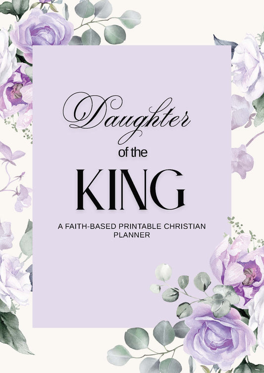 Daughter of the King Faith-Based Purple Christian Planner