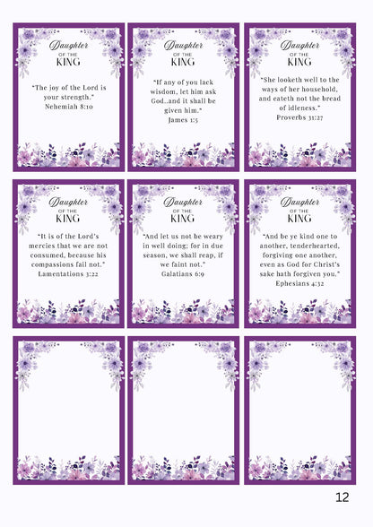 Daughter of the King Faith-Based Purple Christian Planner
