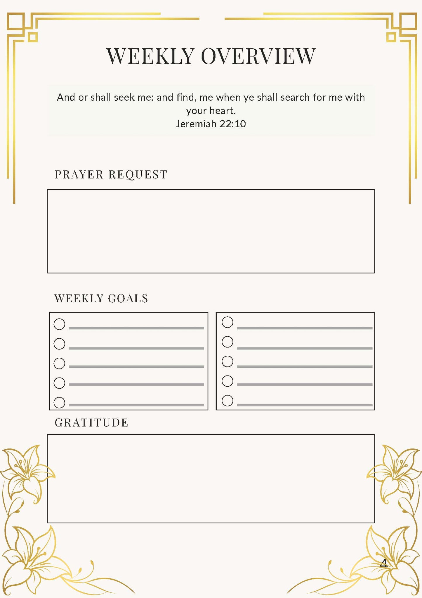 Daughter of the King Faith-Based Yellow Floral Christian Planner
