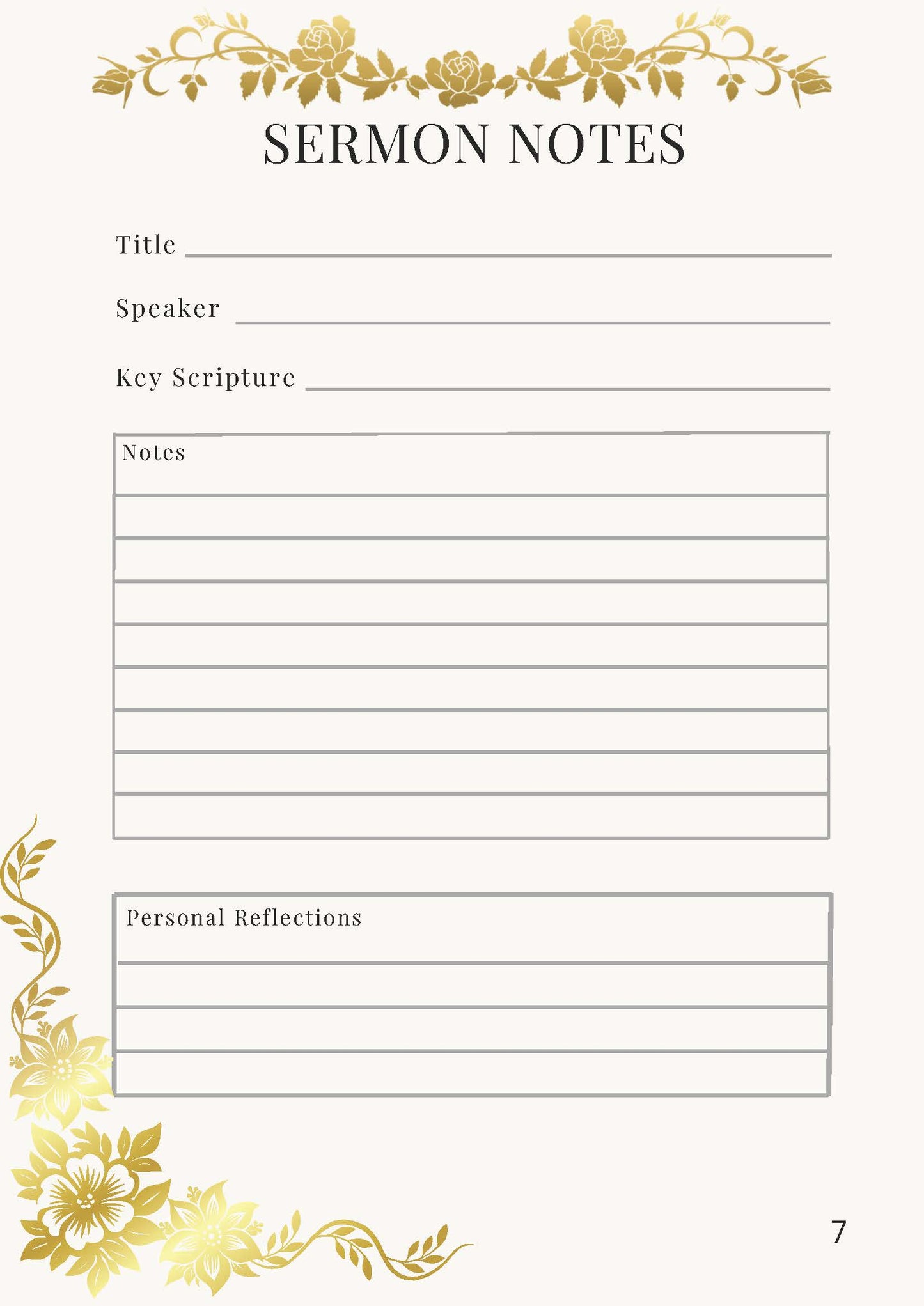 Daughter of the King Faith-Based Yellow Floral Christian Planner