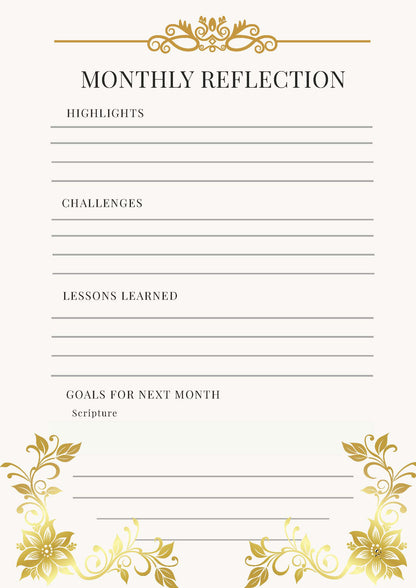 Daughter of the King Faith-Based Yellow Floral Christian Planner