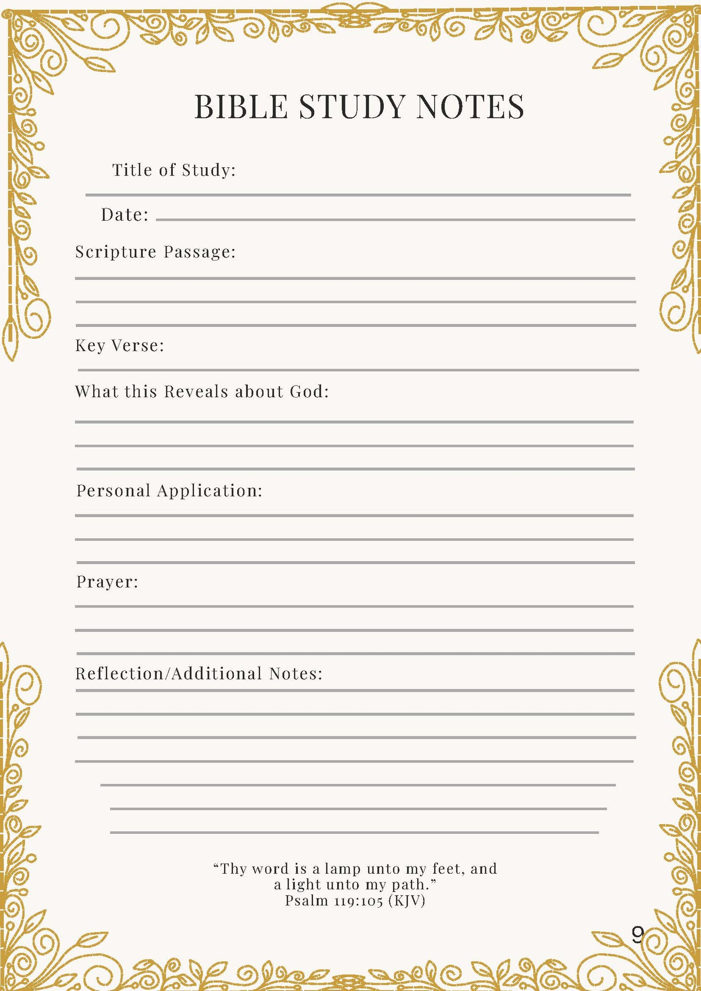 Daughter of the King Faith-Based Yellow Floral Christian Planner