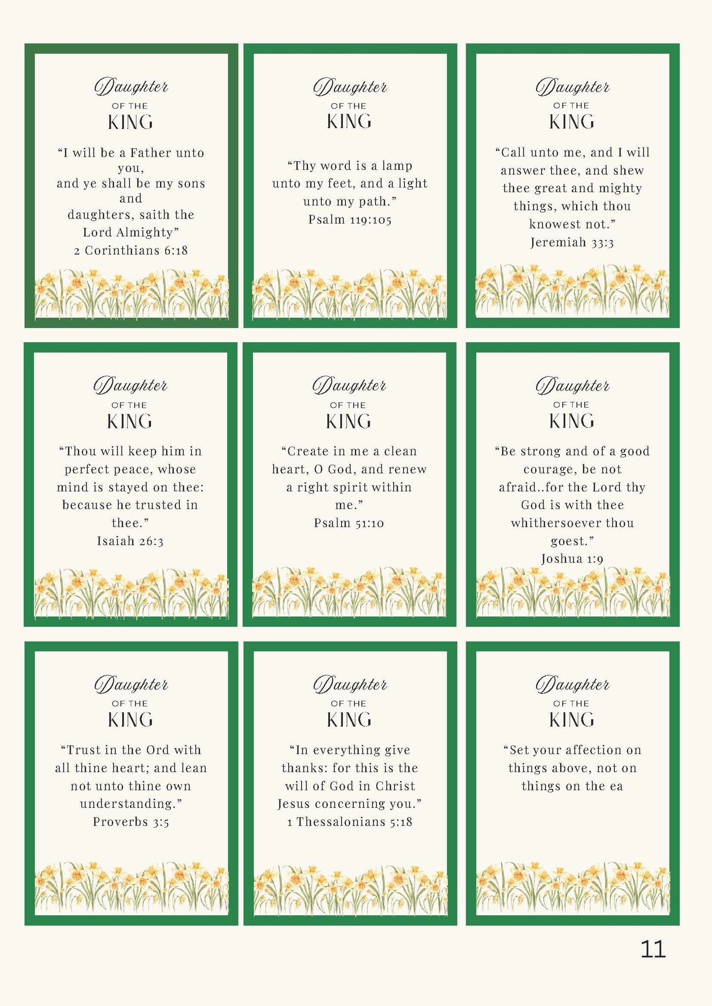 Daughter of the King Faith-Based Yellow Floral Christian Planner