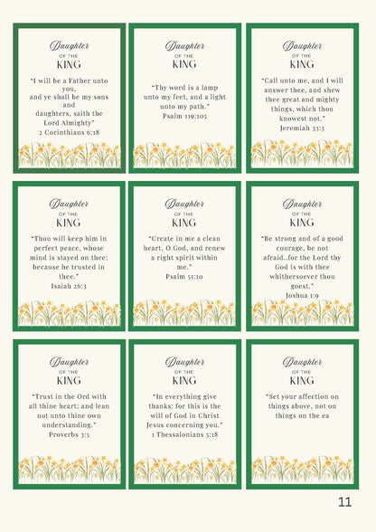 Daughter of the King Faith-Based Yellow Floral Christian Planner